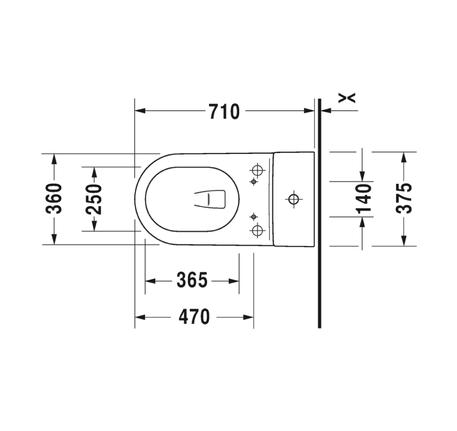 Bồn cầu một khối Starck 2 với Sensowash 588.46.411